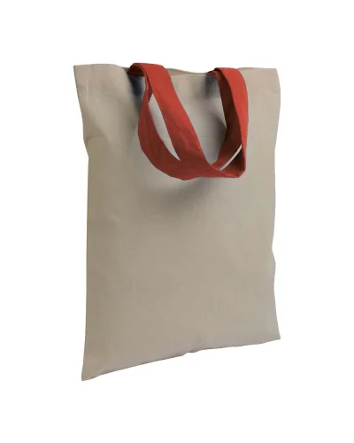 Shopper mini cotone 135g manici corti colorati