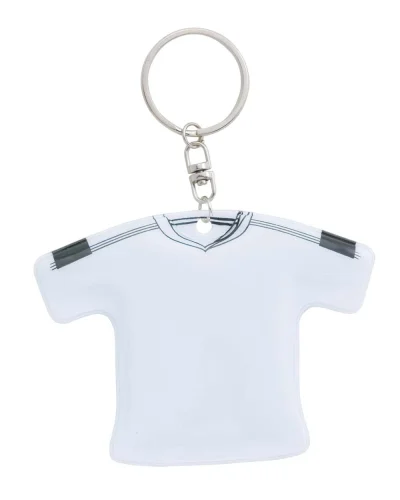 Portachiavi Maglietta PVC 8,5x6,5 cm leggero | Bianco