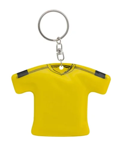 Portachiavi Maglietta PVC 8,5x6,5 cm leggero | Giallo