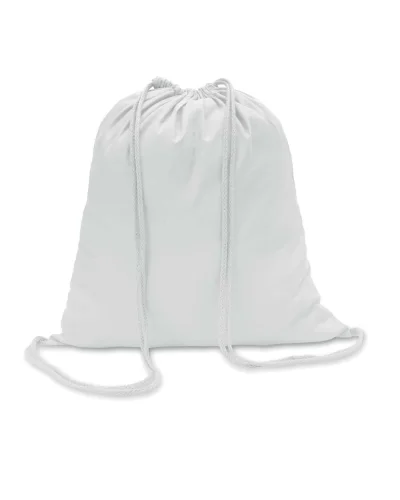 COLORED Sacca Cotone 140g/m² Leggera e Resistente Bianco