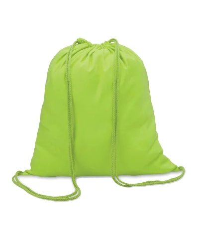 COLORED Sacca Cotone 140g/m² Leggera e Resistente Verde Lime