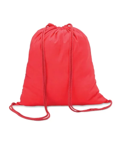 COLORED Sacca Cotone 140g/m² Leggera e Resistente Rosso