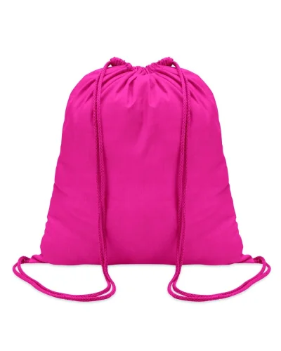 COLORED Sacca Cotone 140g/m² Leggera e Resistente Fucsia