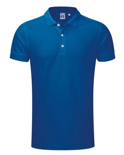 Polo uomo slim fit cotone ed elastan Bright Royal