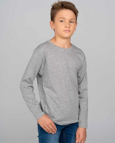 T-shirt bambino Kid a manica lunga 100% cotone regular fit