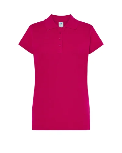 Polo Donna  Regular Fit Cotone 200g Fucsia