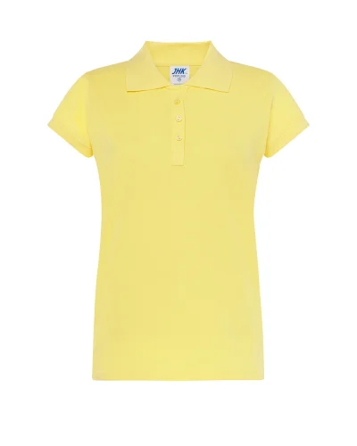 Polo Donna  Regular Fit Cotone 200g Light Yellow