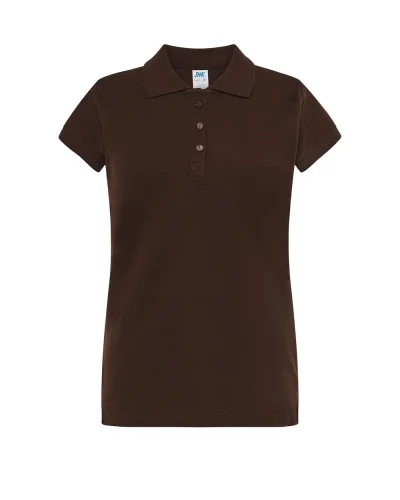 Polo Donna  Regular Fit Cotone 200g Chocolate