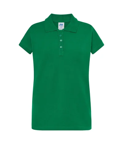 Polo Donna  Regular Fit Cotone 200g Kelly Green
