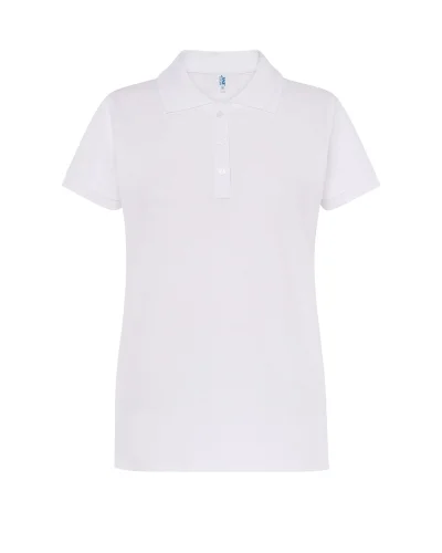 Polo Donna  Regular Fit Cotone 200g White