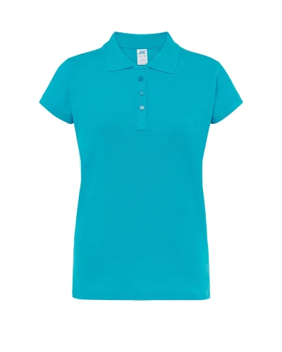 Polo Donna  Regular Fit Cotone 200g Turquoise