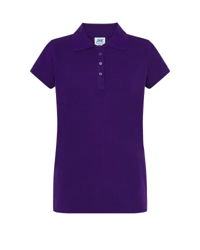Polo Donna  Regular Fit Cotone 200g Purple