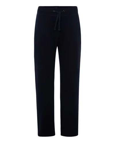 Pantaloni felpati Uomo con elastico e coulisse Navy