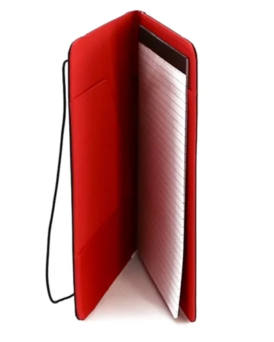 Portadocumenti Mokai bicolore in microfibra con block notes
