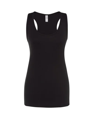JHK Aruba Canotta Donna Slim 100% Cotone Spalline Incrociate Black