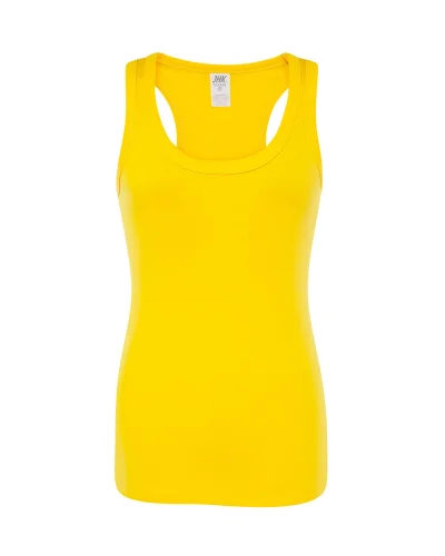 JHK Aruba Canotta Donna Slim 100% Cotone Spalline Incrociate Gold