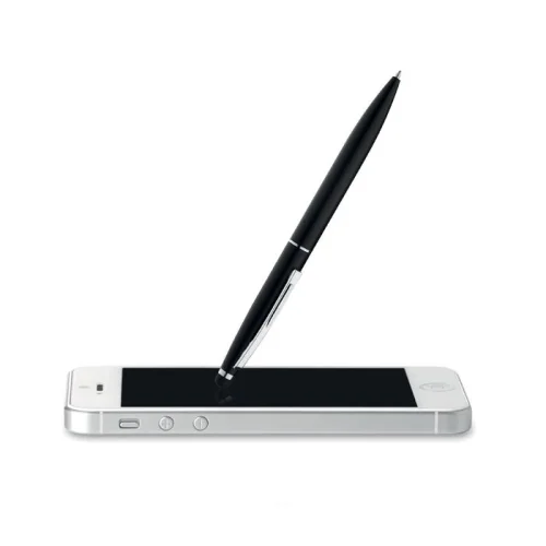 QUIM Penna a Sfera Alluminio Opaco Blu con Punta Touch 13,5 cm