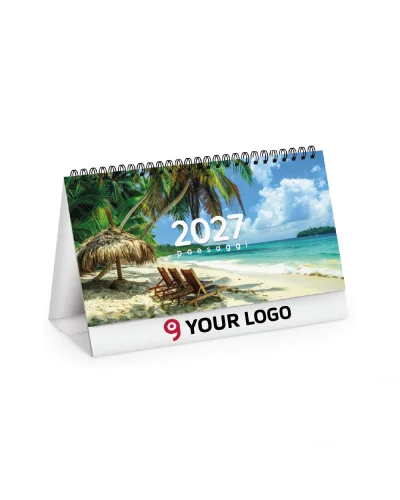 Calendario da tavolo Mete da Sogno 2027, 13 mesi, carta bianca