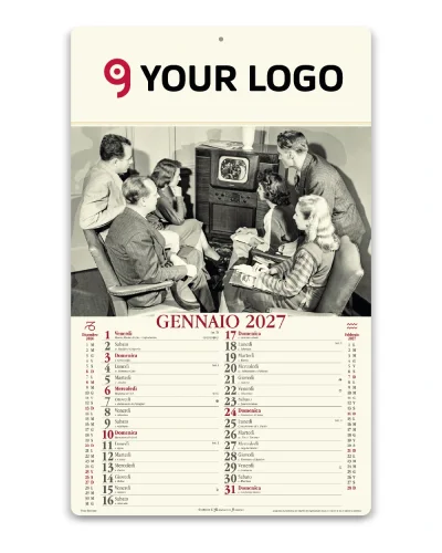 Calendario Come Eravamo 2027 illustrato 12 fogli, 31x52cm