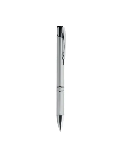 Penna a sfera Vivid nero, plastica colorata, clip metallo cromato Silver