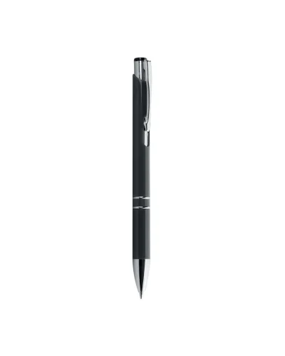 Penna a sfera Vivid nero, plastica colorata, clip metallo cromato Nero