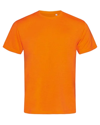 T-shirt ACTIVE-DRY uomo, effetto cotone, 150g, poliestere qualità Cyber Orange