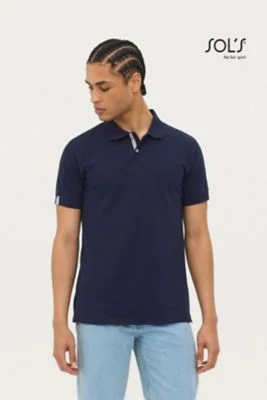 Polo uomo Portland, 100% cotone, regular fit, dettagli grig