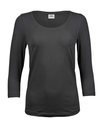 T-shirt donna 3/4 stretch cotone ed elastan