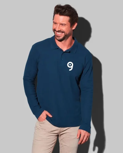Polo Maniche Lunghe  Cotone 170g/m² Fit Casual Uomo