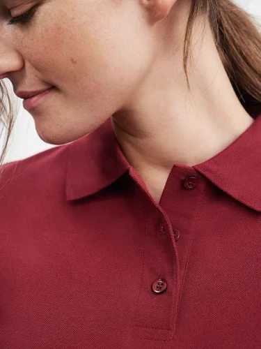 Polo Donna  100% Cotone, Regular Fit, Manica Corta, 195g
