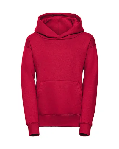 Felpa bambino con cappuccio, tasca marsupio Classic Red