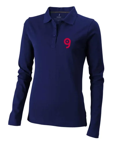 Polo donna Oakville manica lunga cotone 200g regular