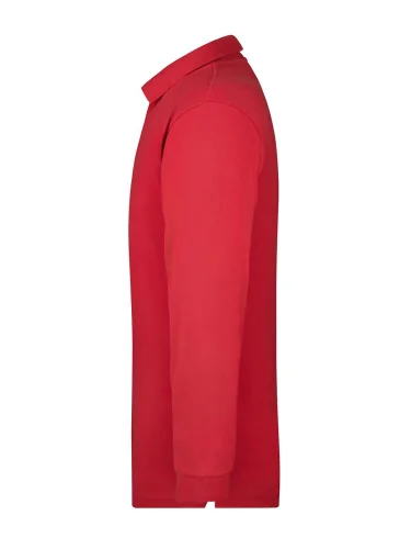 Polo piqué manica lunga James & Nicholson 100% cotone casual fit
