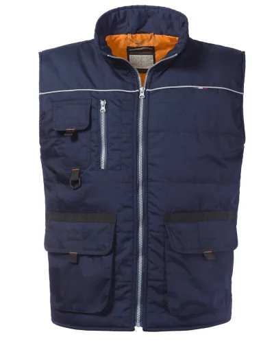 Gilet Morgan elegante con zip e tasche laterali Blu