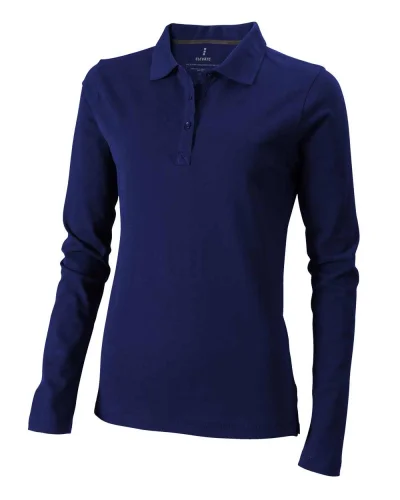 Polo donna Oakville manica lunga cotone 200g regular