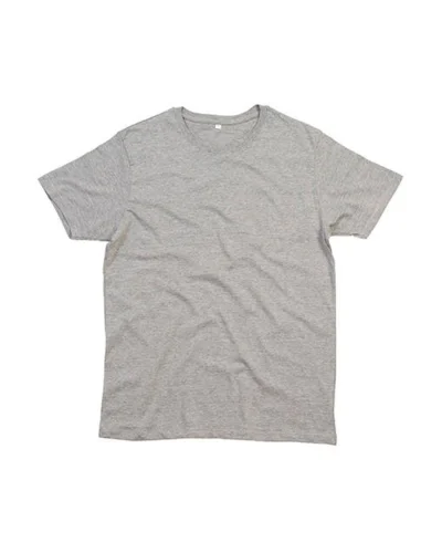 Made in Africa T-shirt cotone GOTS, girocollo, no label Heather Grey Melange