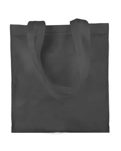 Borsa shopping Aisha TNT 80g, 36x40cm, manici lunghi, leggera Nero