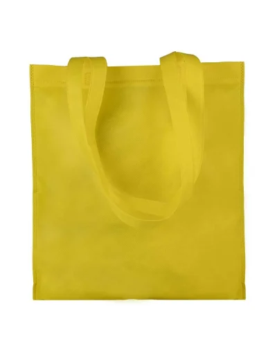 Borsa shopping Aisha TNT 80g, 36x40cm, manici lunghi, leggera Giallo