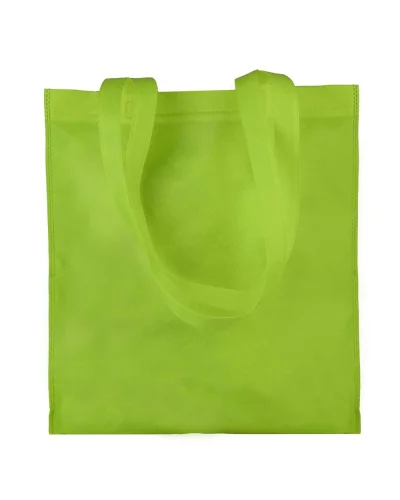 Borsa shopping Aisha TNT 80g, 36x40cm, manici lunghi, leggera Verde lime