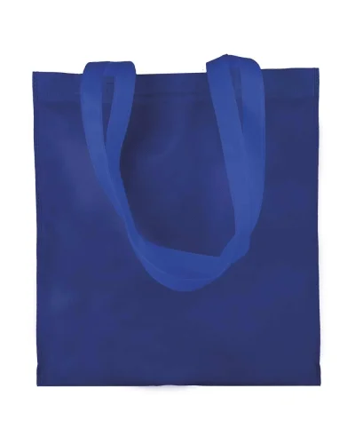 Borsa shopping Aisha TNT 80g, 36x40cm, manici lunghi, leggera Blu