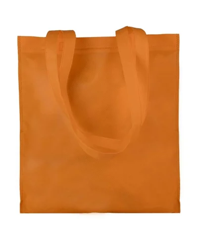 Borsa shopping Aisha TNT 80g, 36x40cm, manici lunghi, leggera Arancio