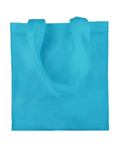 Borsa shopping Aisha TNT 80g, 36x40cm, manici lunghi, leggera Azzurro