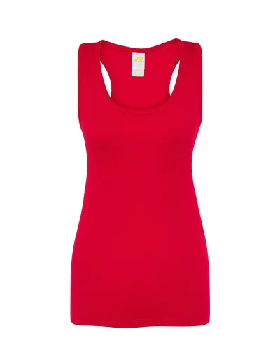 Canotta sportiva donna ARUBA 100% poliestere, taglio vogatore Red