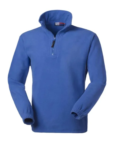 Pile Uomo  con Zip Corta, Regular, Poliestere 280g Azzurro