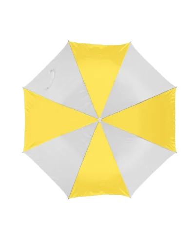 Ombrello mini automatico, compatto e resistente Bianco/Giallo