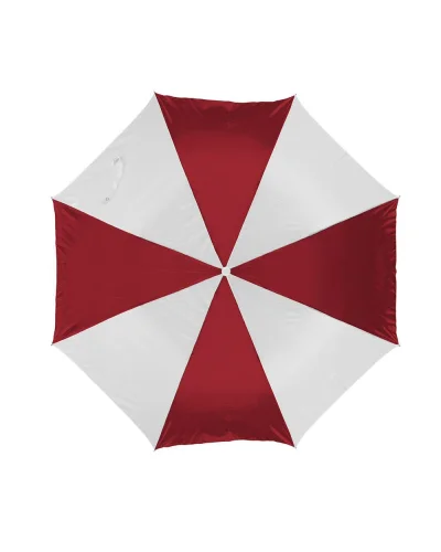 Ombrello mini automatico, compatto e resistente Bianco/Rosso