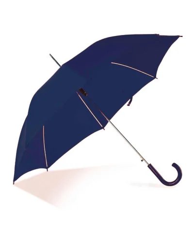 Ombrello automatico con puntale e asta in metallo Blu Navy