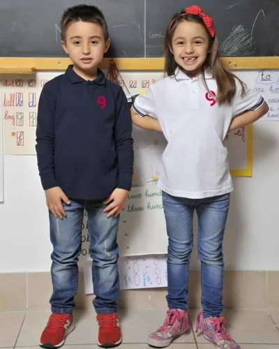 Polo bambino in piqué 100% cotone - Regular fit