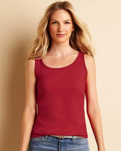 Canotta donna Gildan Softstyle 100% cotone vestibilità regular