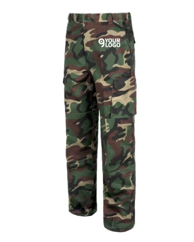 Pantalone mimetico multitasche, rinforzato regular